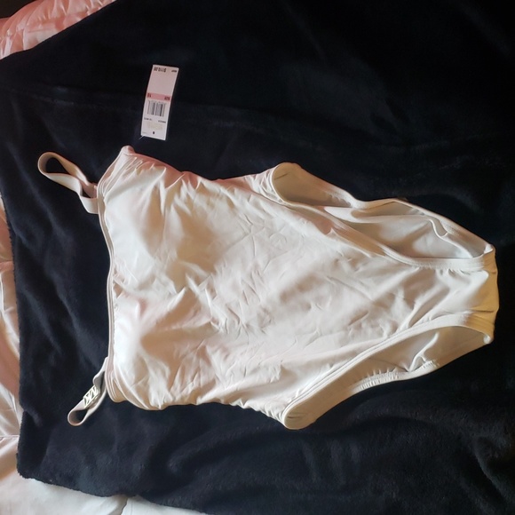 NWT Michael Kors White One Piece Swimsuit Size 10 - Picture 4 of 9